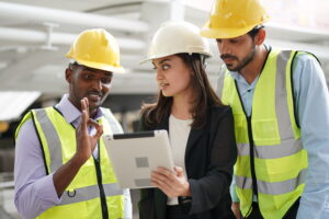 Workers implementing OSHA